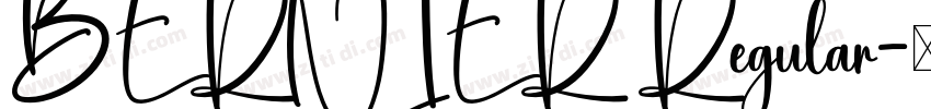 BERNIER Regular字体转换